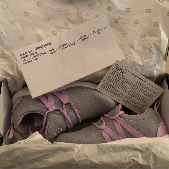 FootJoy Leisure Slip On GOLF SHOES. New in box. Size 5.5 Med. Gray and… - Picture 9 of 13
